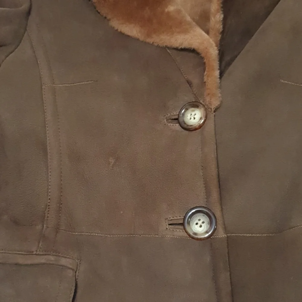 Michael Kors 100% Merino Shearling Trench Coat